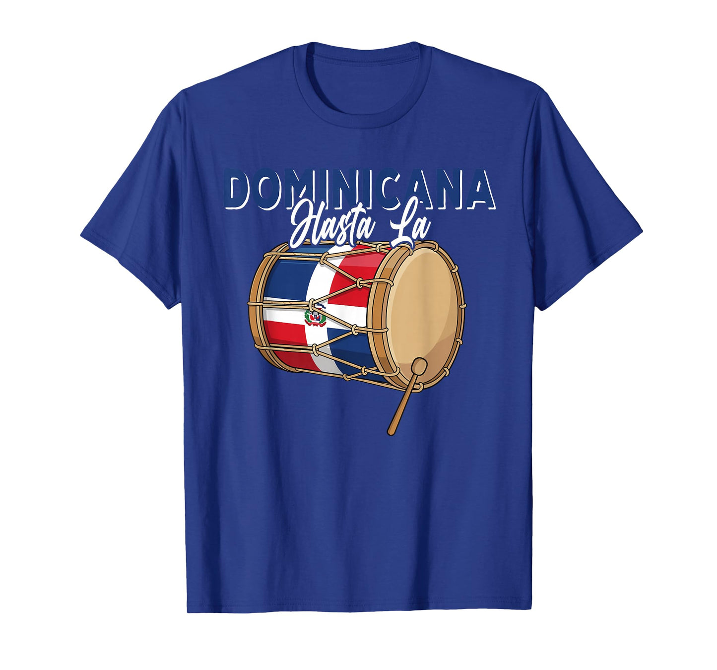 Dominicana Hasta La Tambora Dominican Flag Drum DR Pride T-Shirt