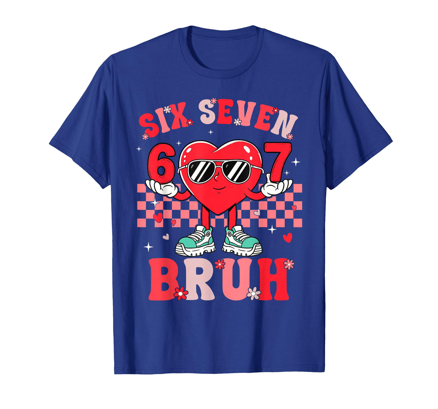 Six Seven 67 Meme Cool Valentine’s for Teens Boys Girls Kids T-Shirt