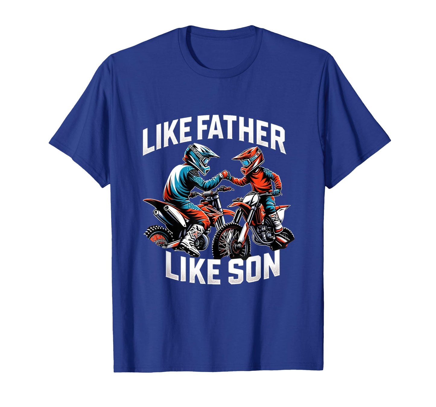 Dirt Bike Family Father Son Motocross Off-Road MX Dad Boys T-Shirt