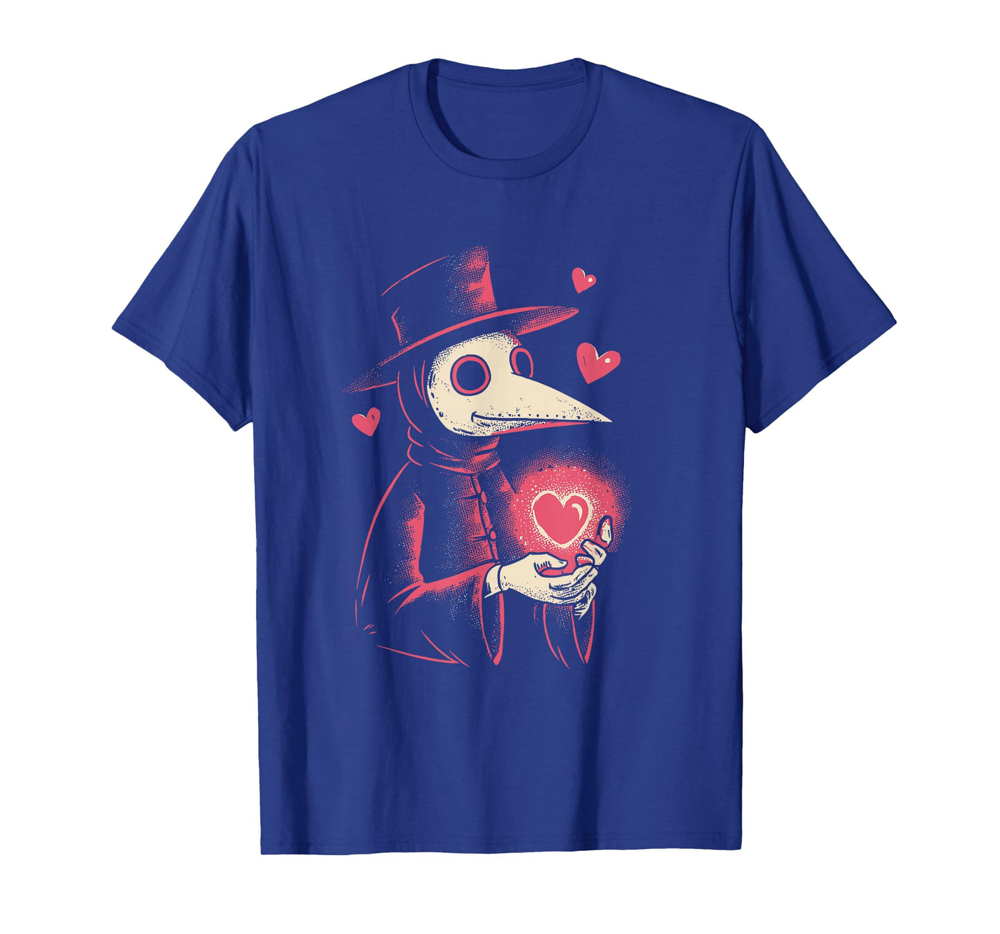 Kawaii Plague Doctor Valentine’s Day Heart Creepy Cute Goth T-Shirt