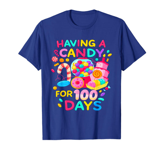 100 Days of School Candy 100th Day Candy's Girls, and Kids T-Shirt