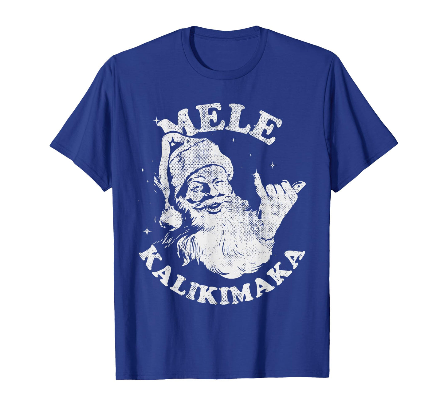 Mele Kalikimaka Retro Hawaii Santa Aloha Christmas T-Shirt