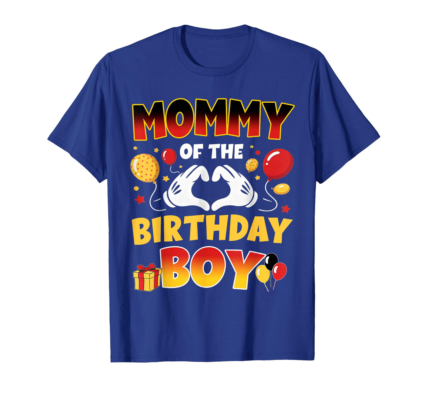 Mommy of The Birthday Boy Shirt Matching Dad Son Family Bday T-Shirt