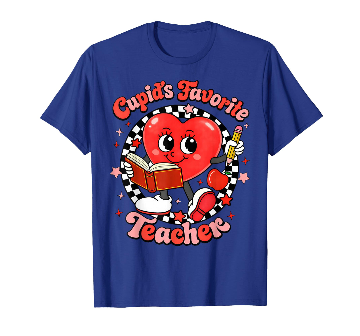 Valentine Cupid's Favorite Teacher Cute Heart Girl Women T-Shirt
