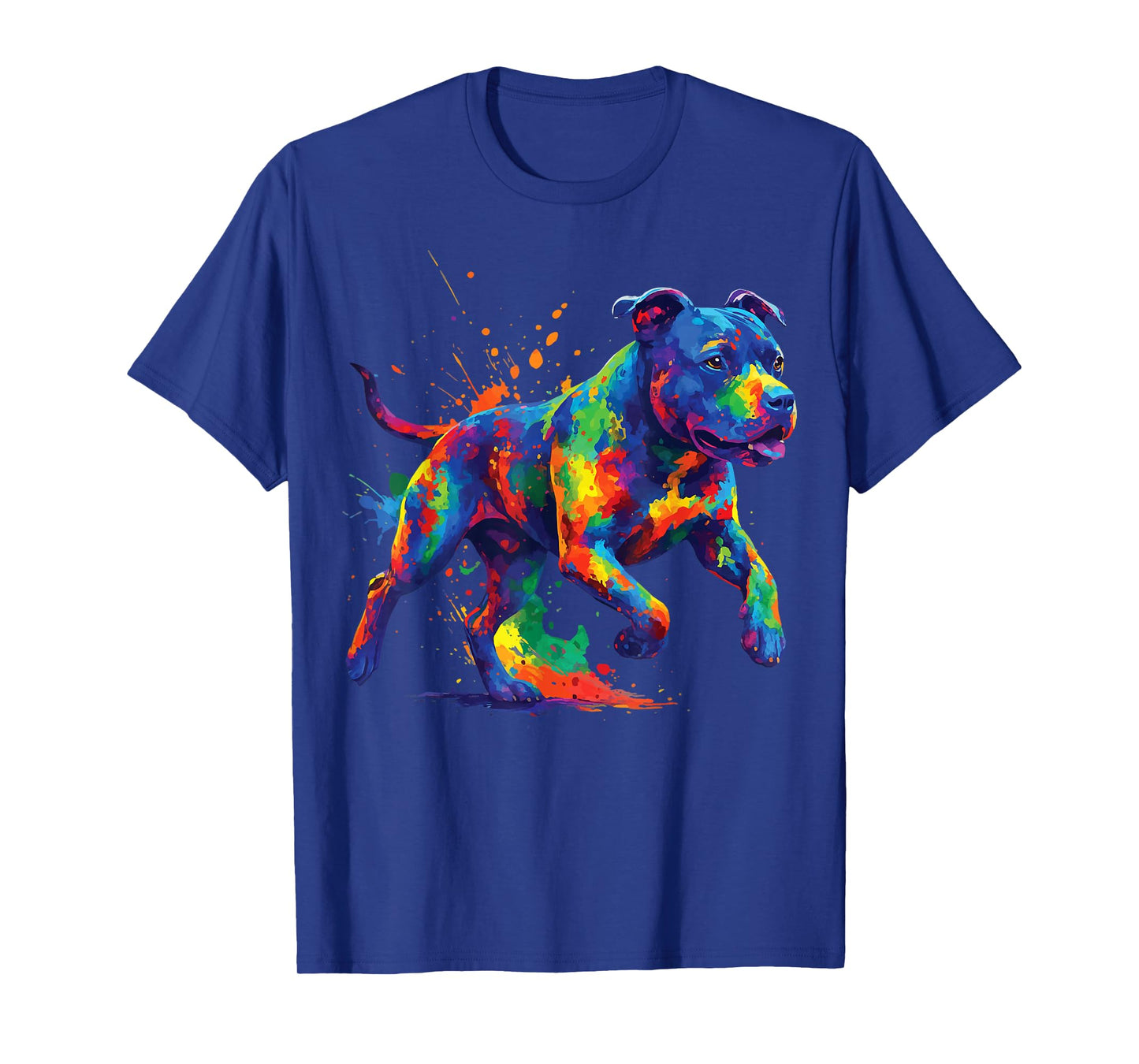 Pit Bull Dog Colorful T-Shirt