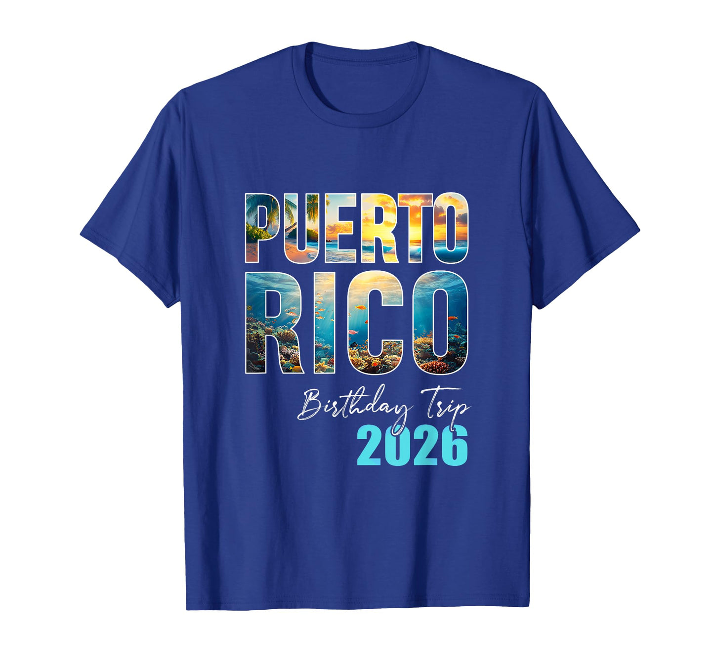 Puerto Rico Birthday Trip 2026 Vacation Party Crew Cruise T-Shirt