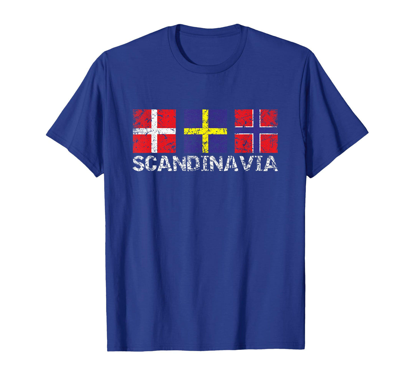 Scandinavian Flags Distressed Mens Womens Kids Scandinavia T-Shirt
