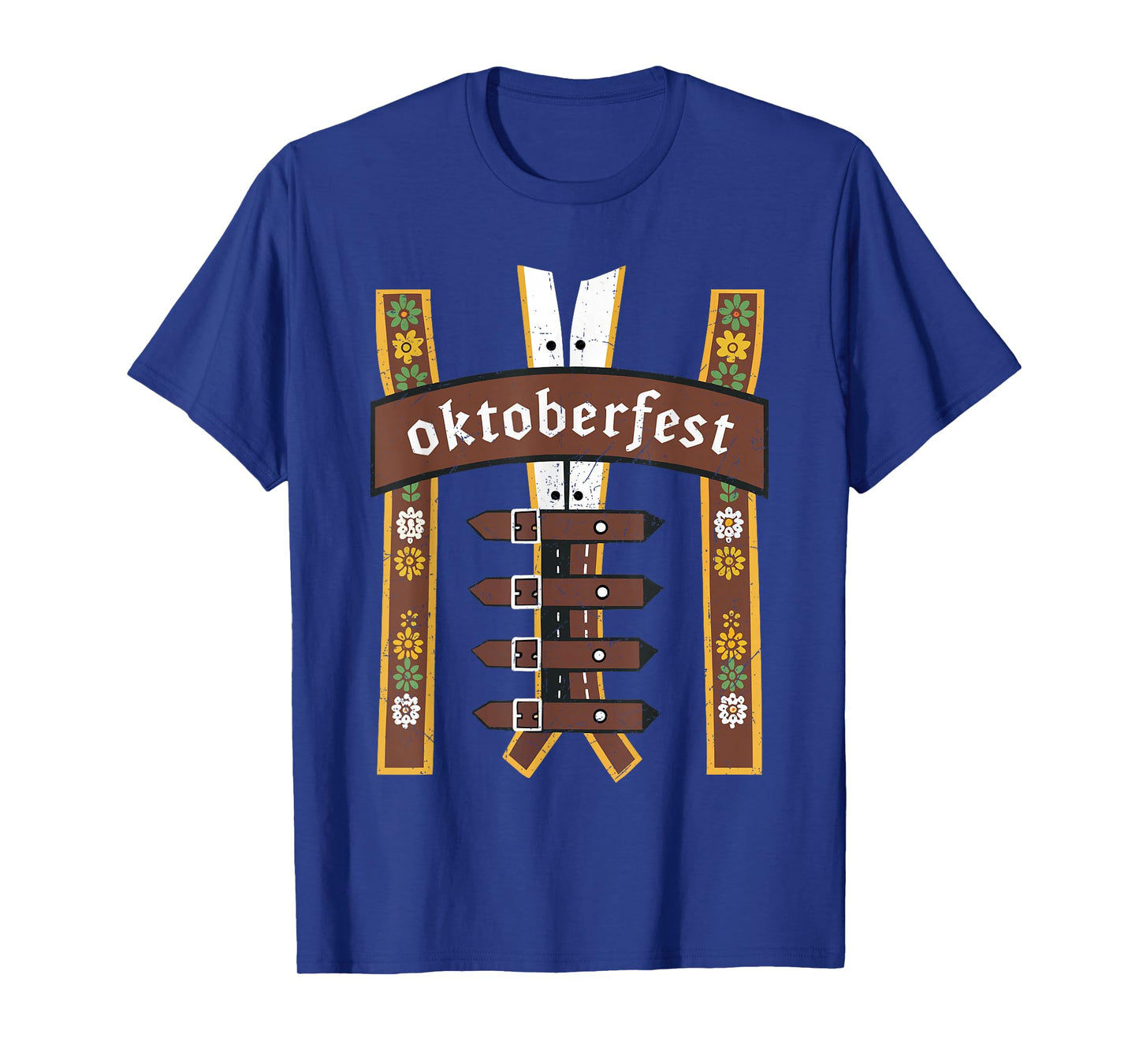 Oktoberfest Bavarian Munich Beer Lederhosen Suspenders T-Shirt