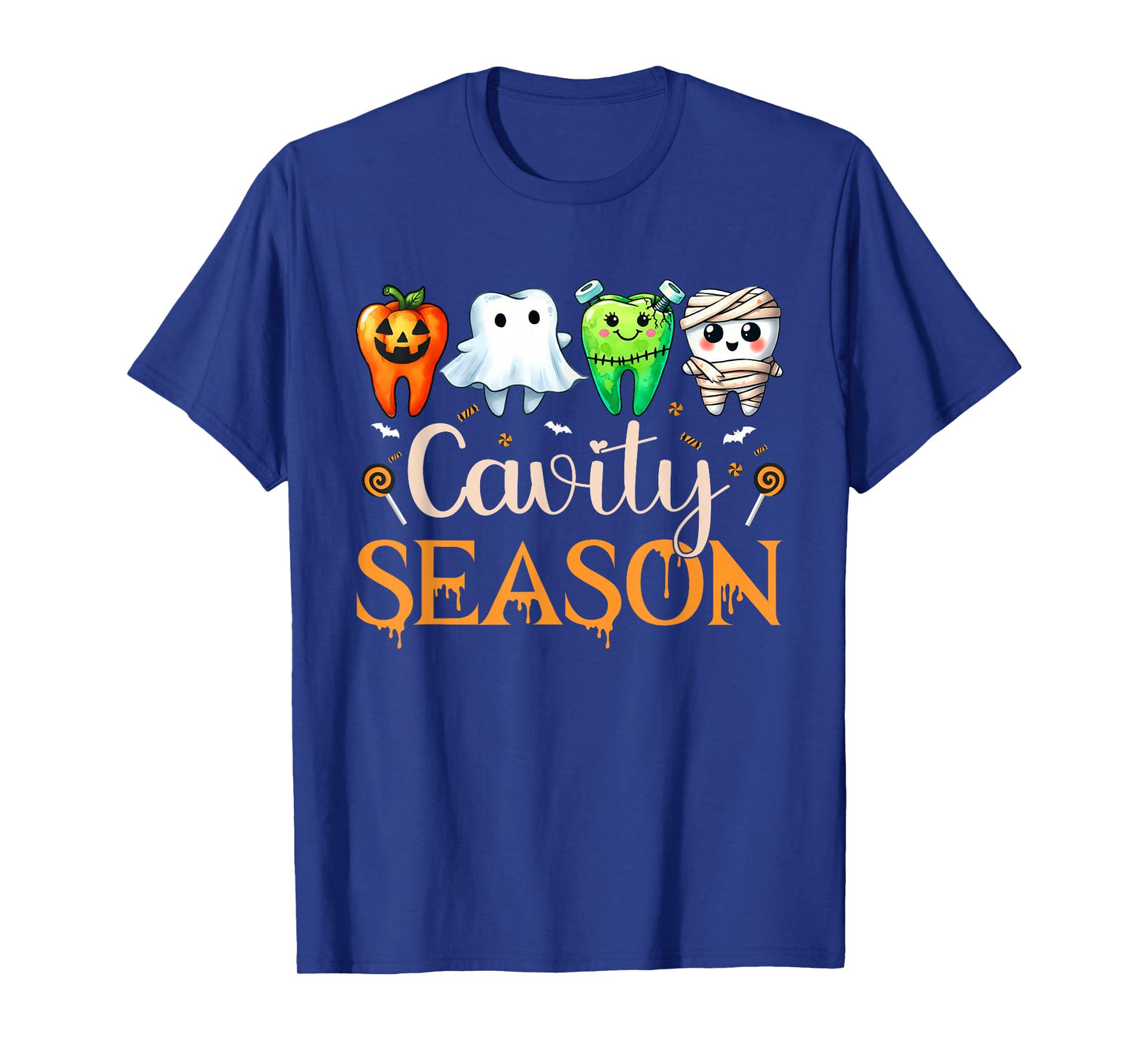 Cavity Season Ghosts Halloween Dental Hygienist Or Assistant T-Shirt
