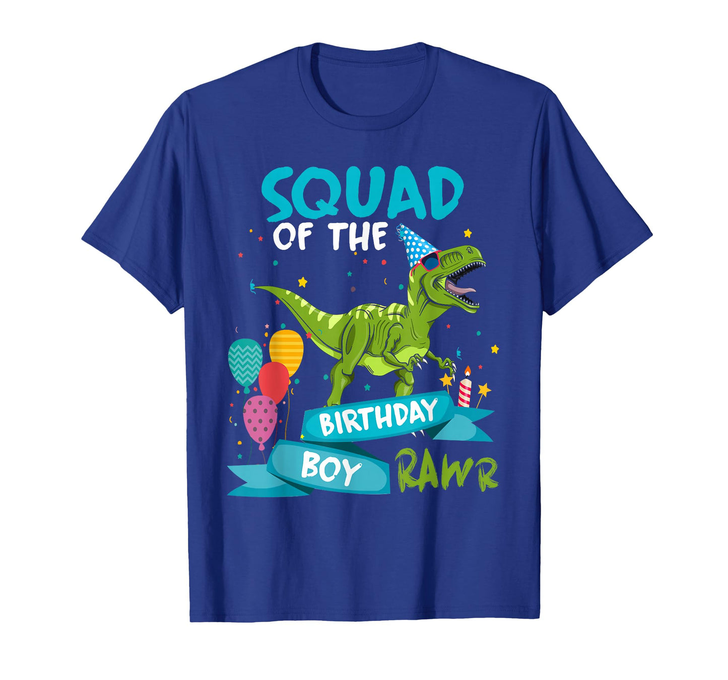 Birthday Squad Funny T-Rex Matching Dinosaur Birthday Party T-Shirt