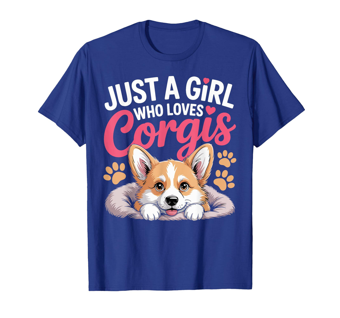 Just a Girl Who Loves Corgis Cute Dog Lover Gifts for Women T-Shirt