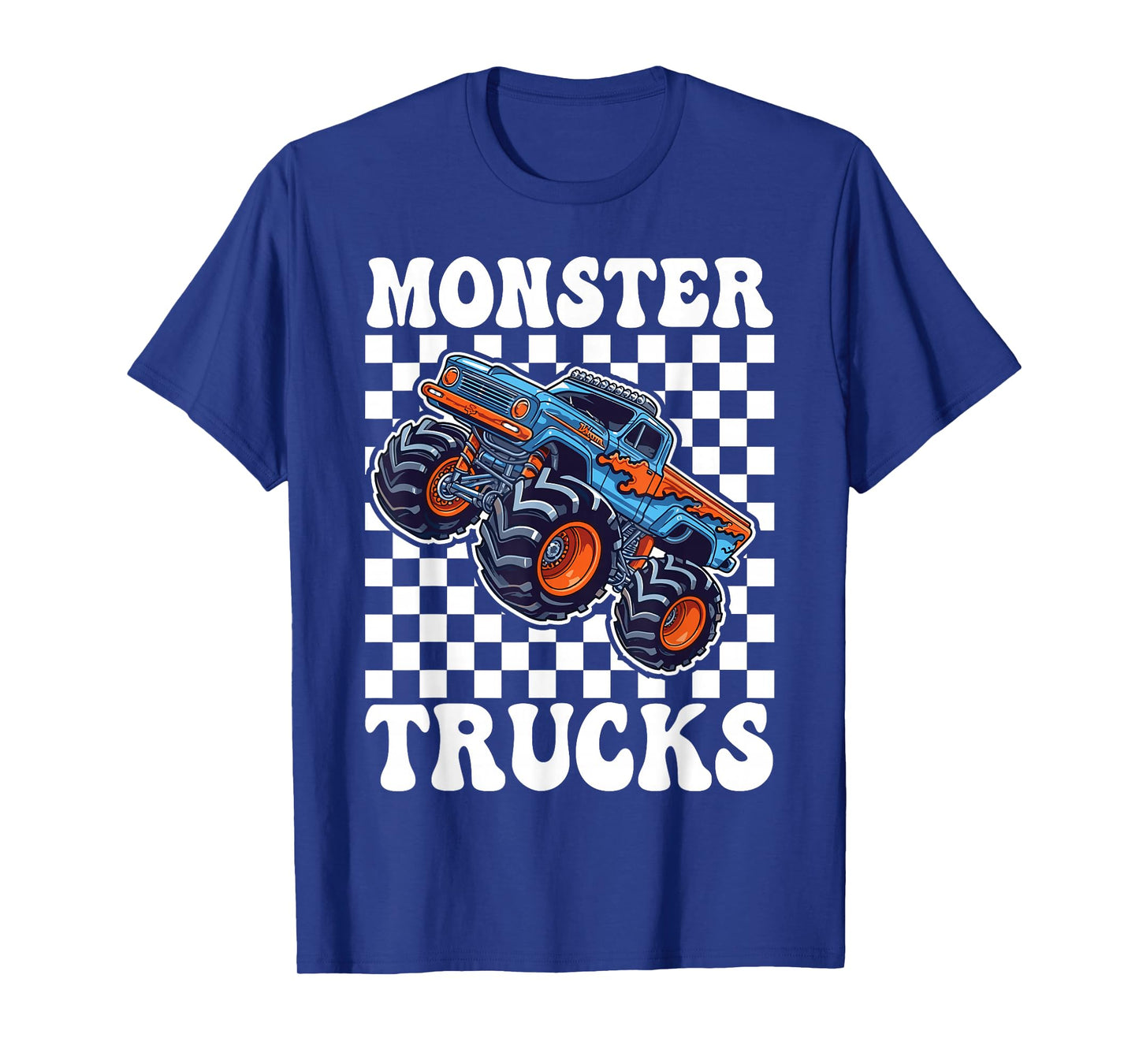 Monster Truck for Toddlers, Kids Monster Truck Retro Vintage T-Shirt