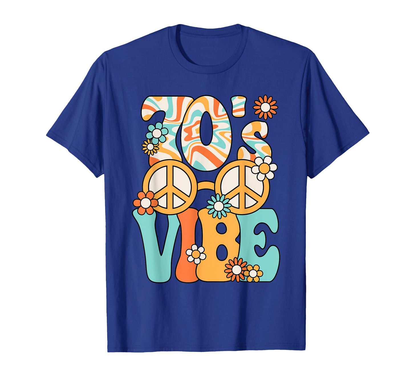 Funny 70's Vibe Retro Groovy Hippie Outfit 70s Party T-Shirt