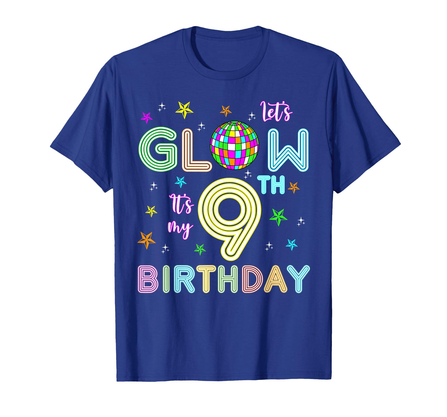 It's My 9th Birthday Glowing 80s 9 Year Old T-Shirt