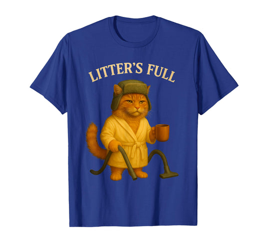 Litter’s Full Funny Cat Parody Christmas Humor Quote T-Shirt