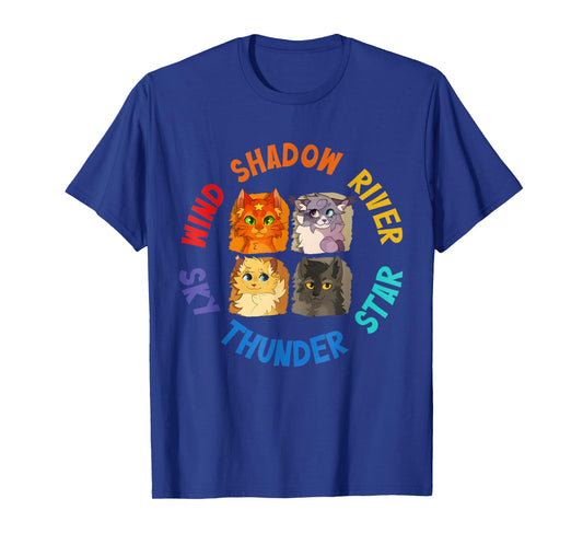 Wind Shadow River Star Thunder Sky Cat Feline,Fire Star Cat T-Shirt