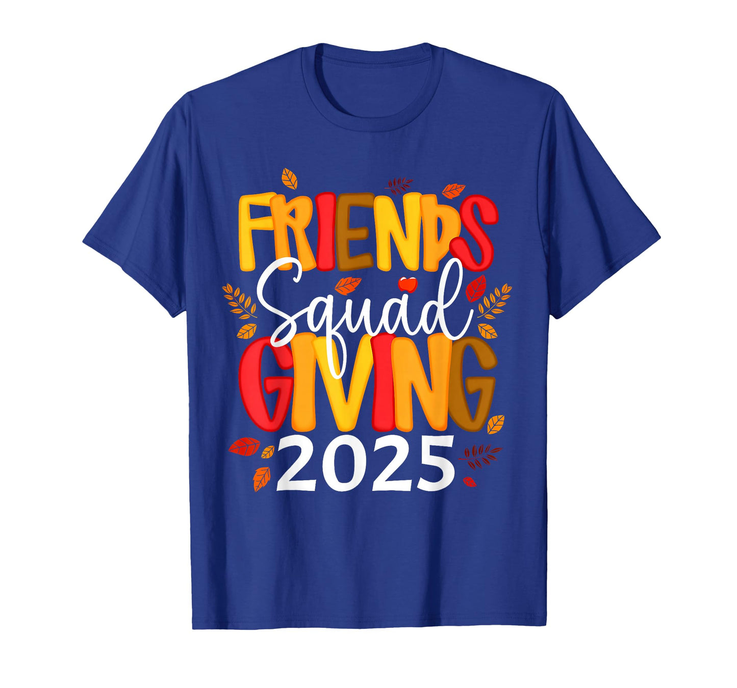 Retro Friendsgiving Squad 2025 Thanksgiving Group Fall T-Shirt
