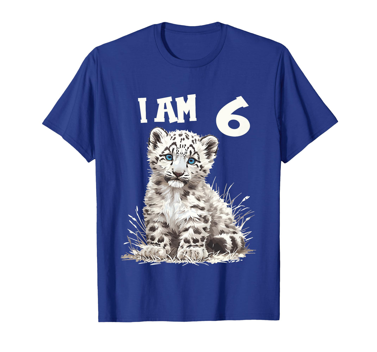 Kids 6 Years old 6 birthday Snow Leopards Boy girl Snow Leopard T-Shirt