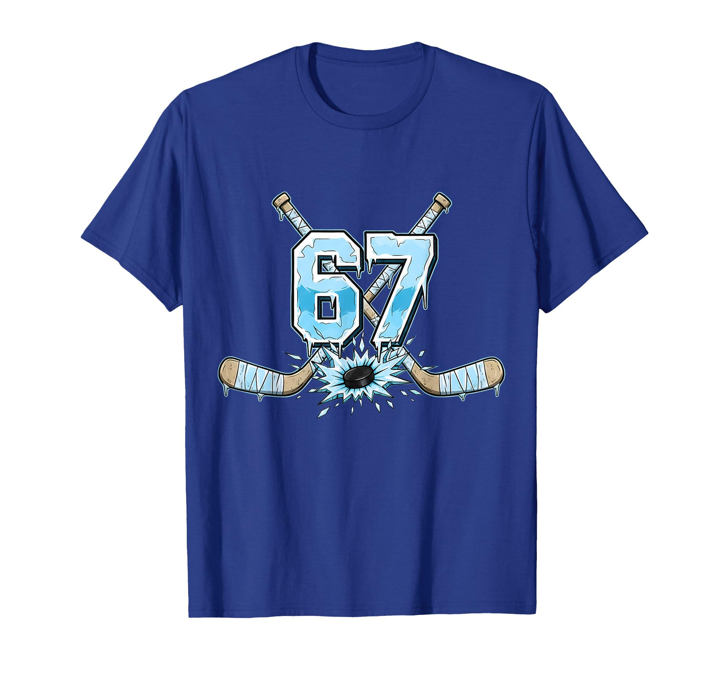 67 Hockey Drip Six Seven Meme 6 7 Boys Teens Kids Ice Hockey T-Shirt