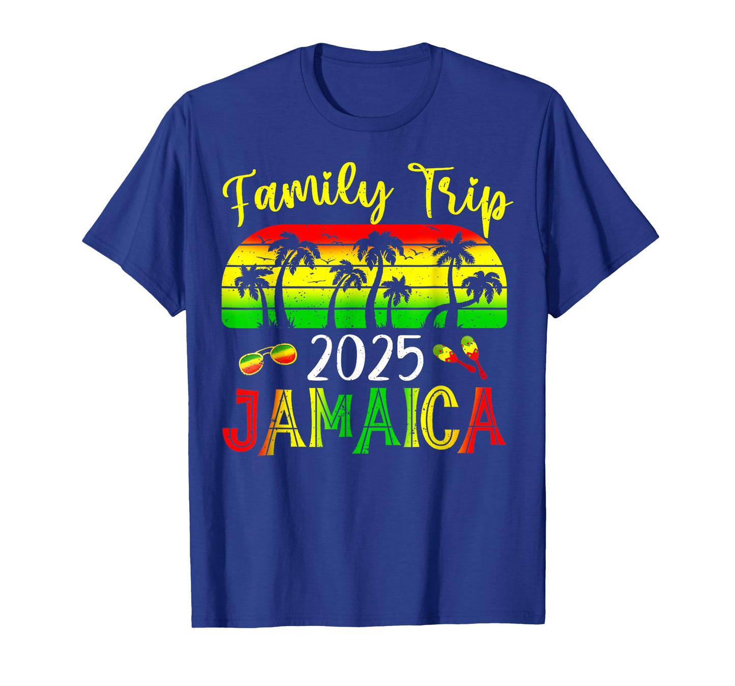 Family Trip Jamaica 2025 Summer Vacation Beach Matching T-Shirt