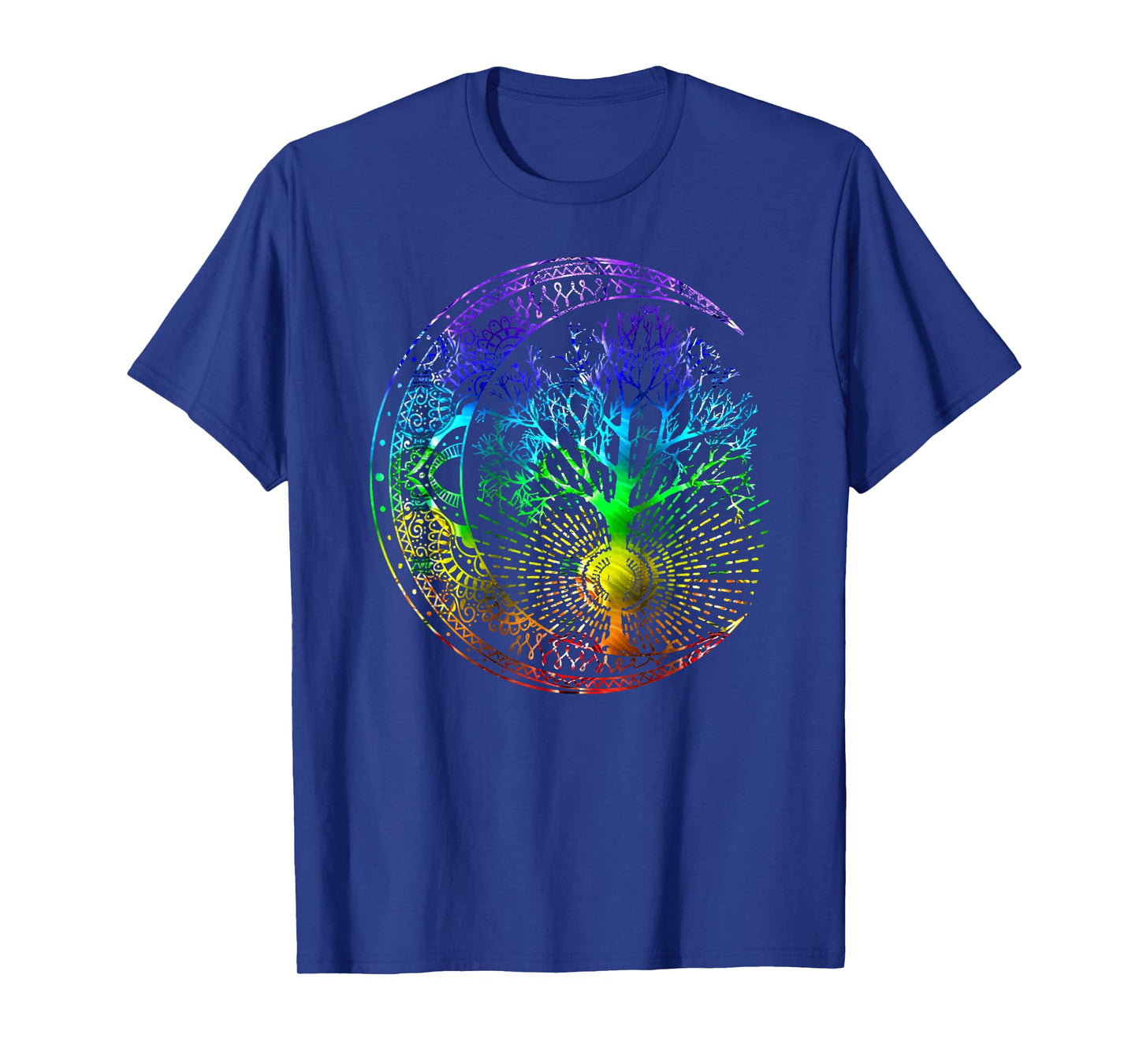 Mandala Moon Chakra Tree of Life T-Shirt