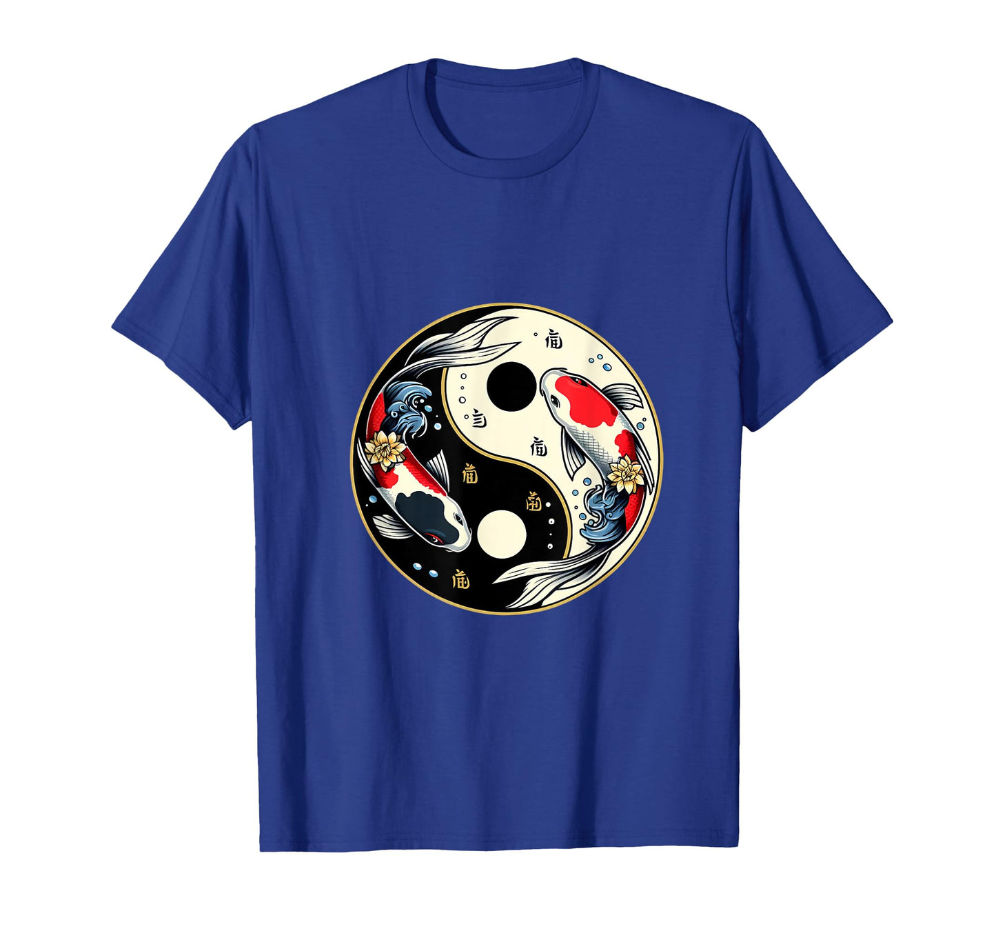 Yin Yang Koi Fish Design T-Shirt
