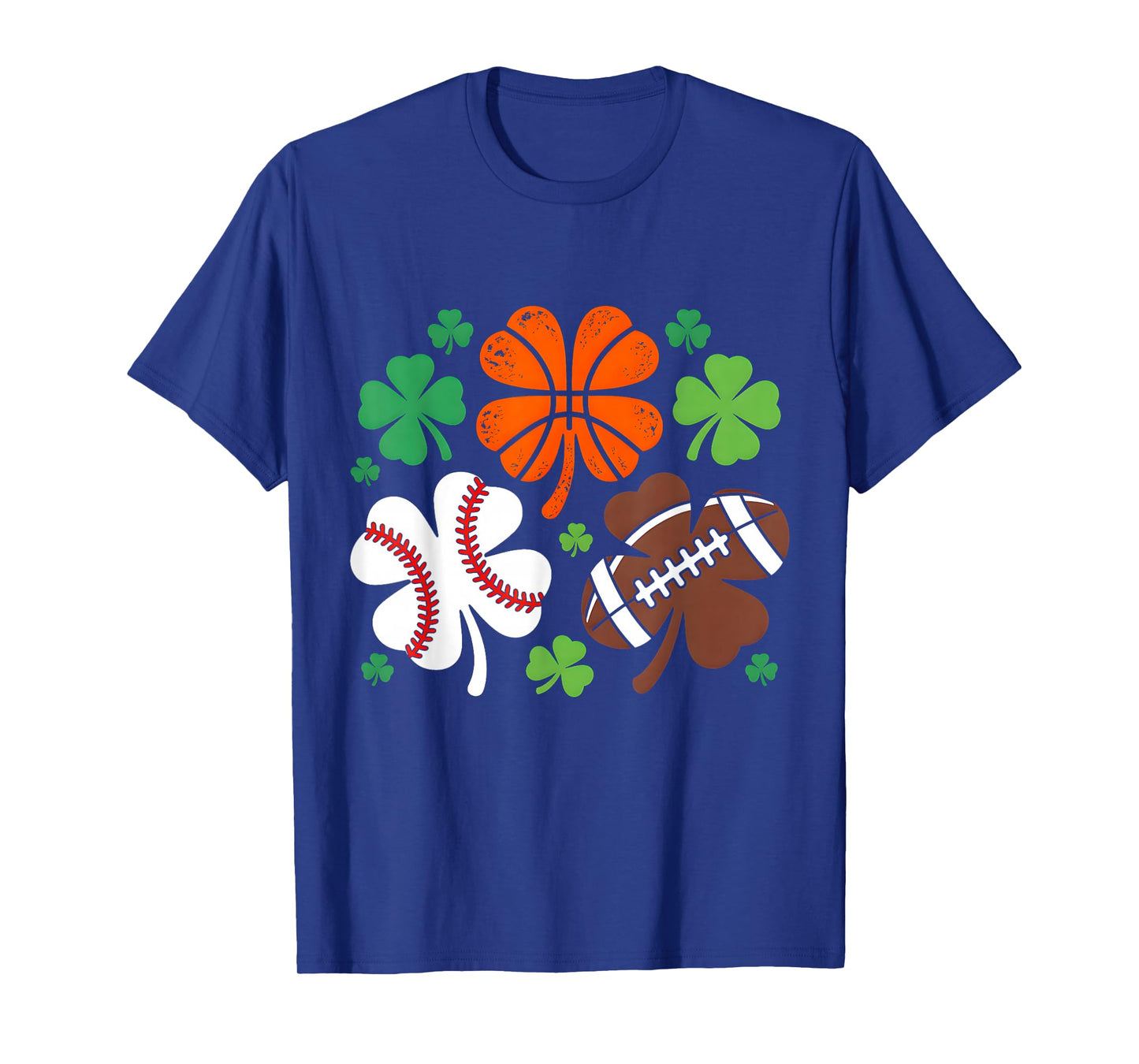 St Patricks Day Shamrock Basketball Baseball Irish Boys Men T-Shirt