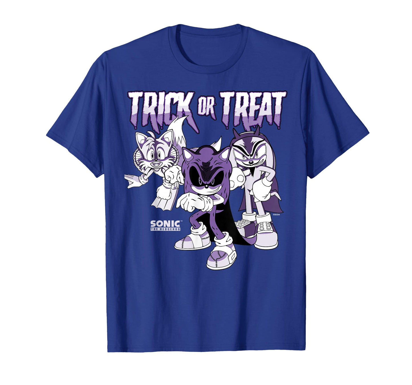 Sonic The Hedgehog Halloween Trick Or Treat Monster Costumes T-Shirt