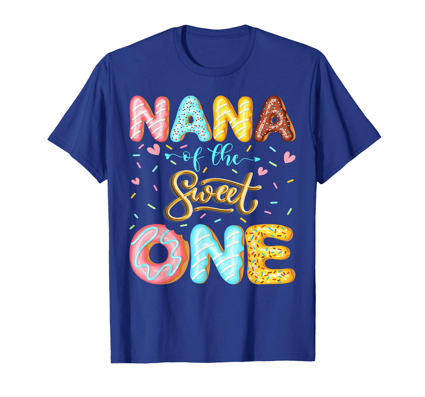 Nana of The Sweet One 1st Birthday Girl Donut Lover T-Shirt