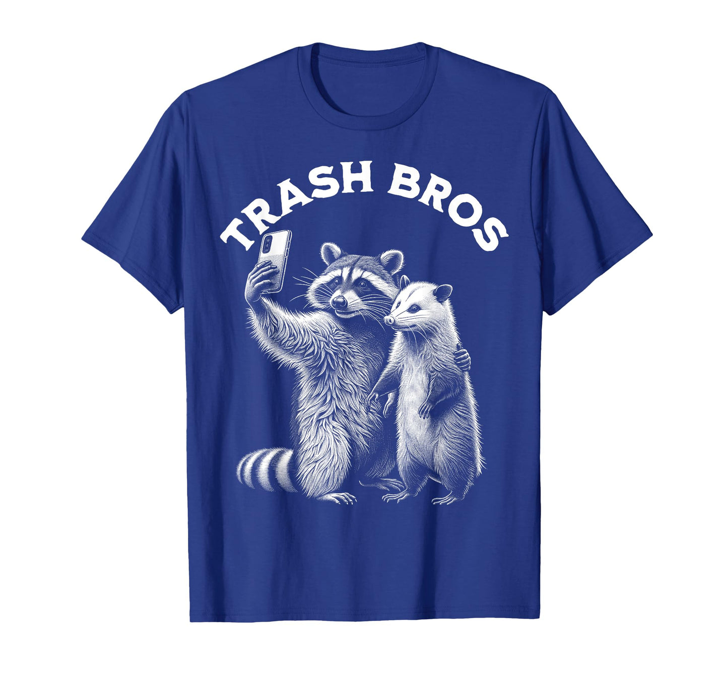 Opossum Racoon Trash Bros Selfie Funny Meme Possum Graphic T-Shirt