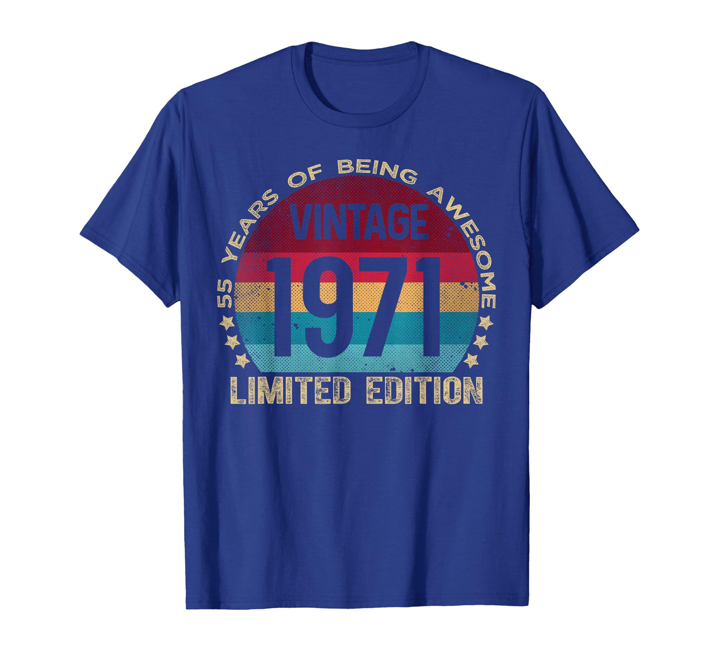 55 Year Old Gifts Vintage 1971 Limited Edition 55th Birthday T-Shirt