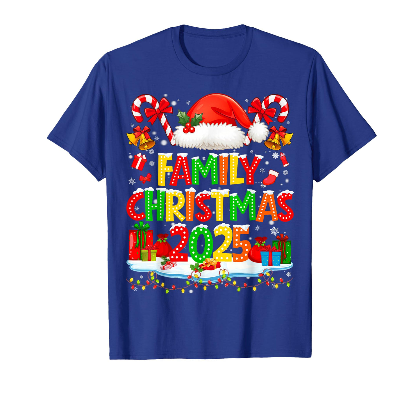 Funny Family Matching Christmas 2025 Pajamas PJs Outfit Gift T-Shirt