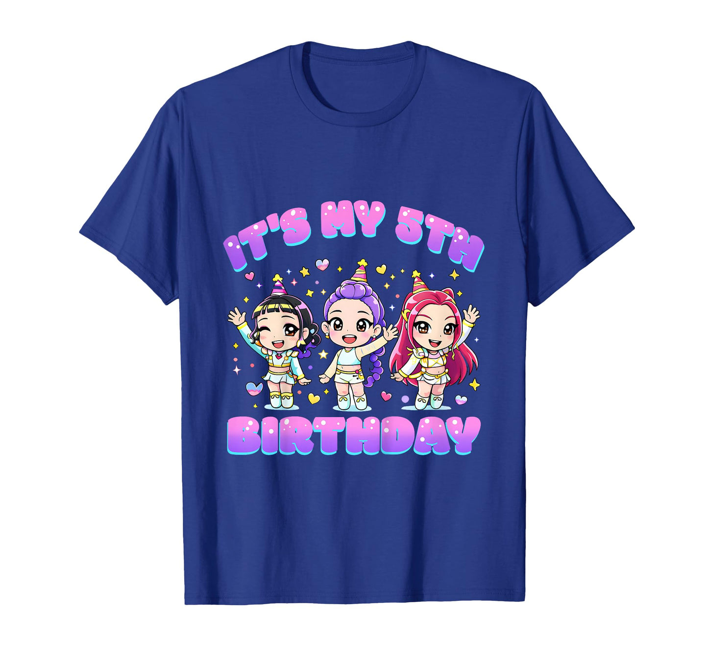 5 Years Old Birthday K pop Kids 5th Birthday Girls K-pop T-Shirt