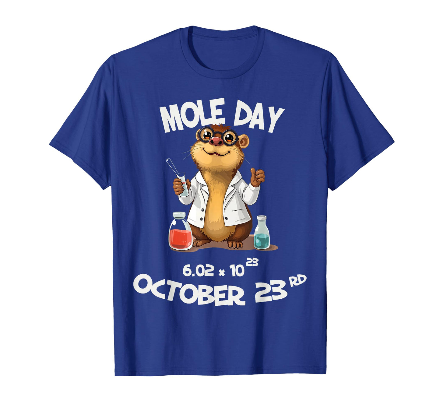 Funny Mole Day Avogadro's Number October 23rd T-Shirt