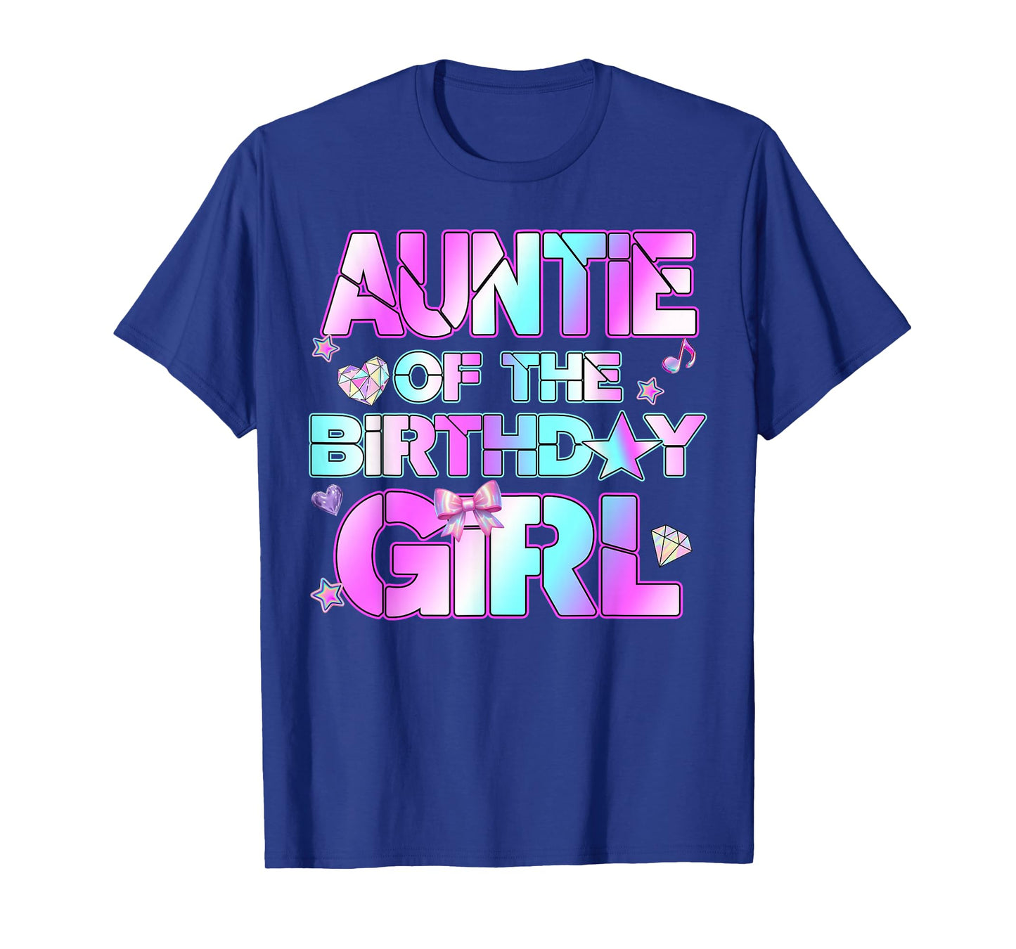 Auntie The Birthday Girl Kpop Family Birthday Party Girls T-Shirt