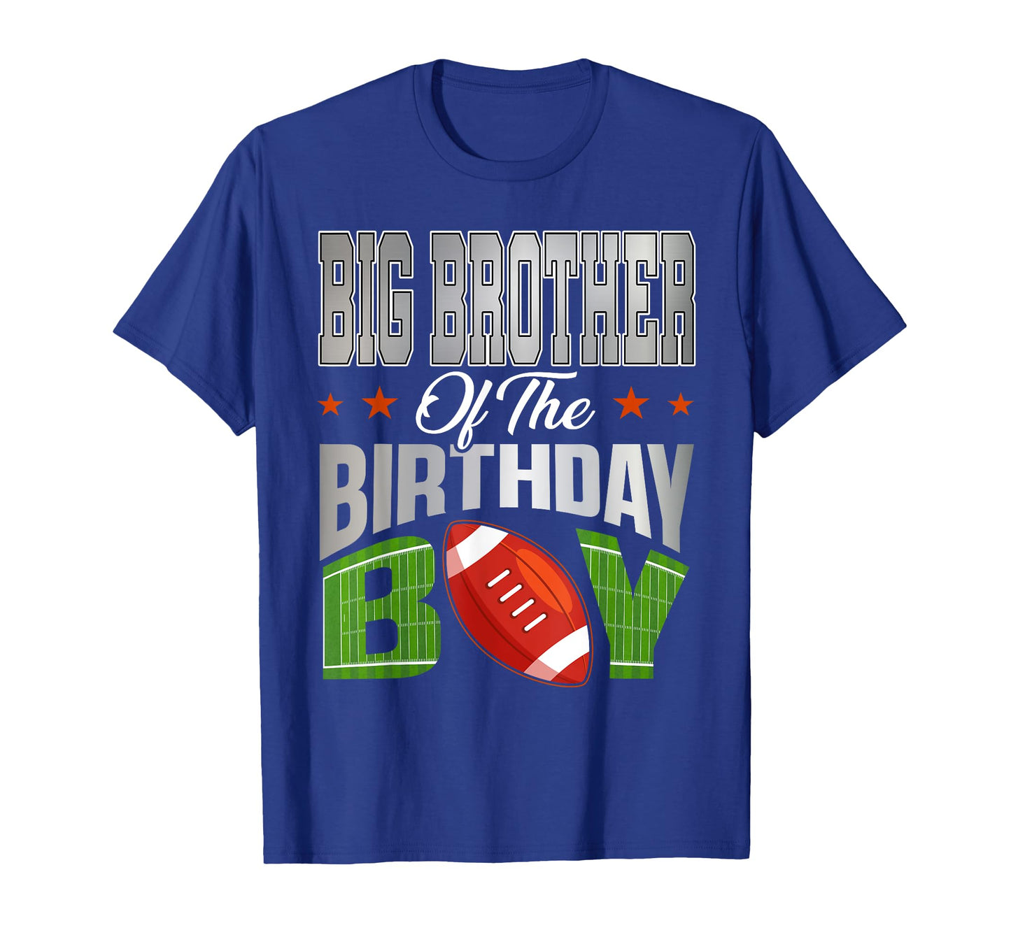 Big Brother of The Birthday Boy Football Party Family T-Shirt