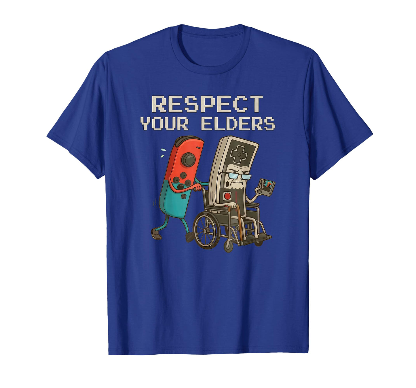 Respect Your Elders Gaming Control Retro Funny Gamer T-Shirt