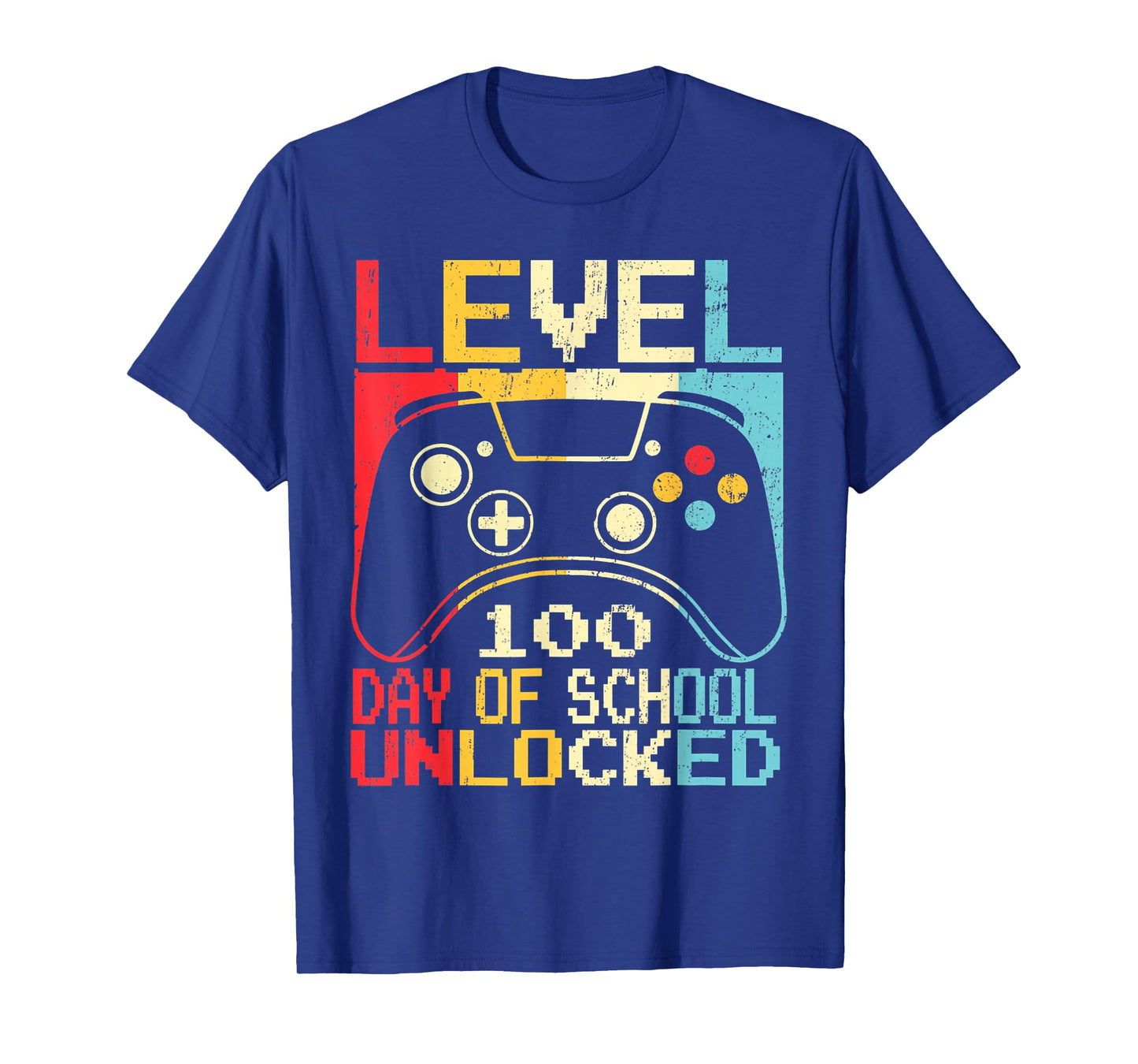 100 Days of School Boys 100th Day of School Level Unlocked T-Shirt