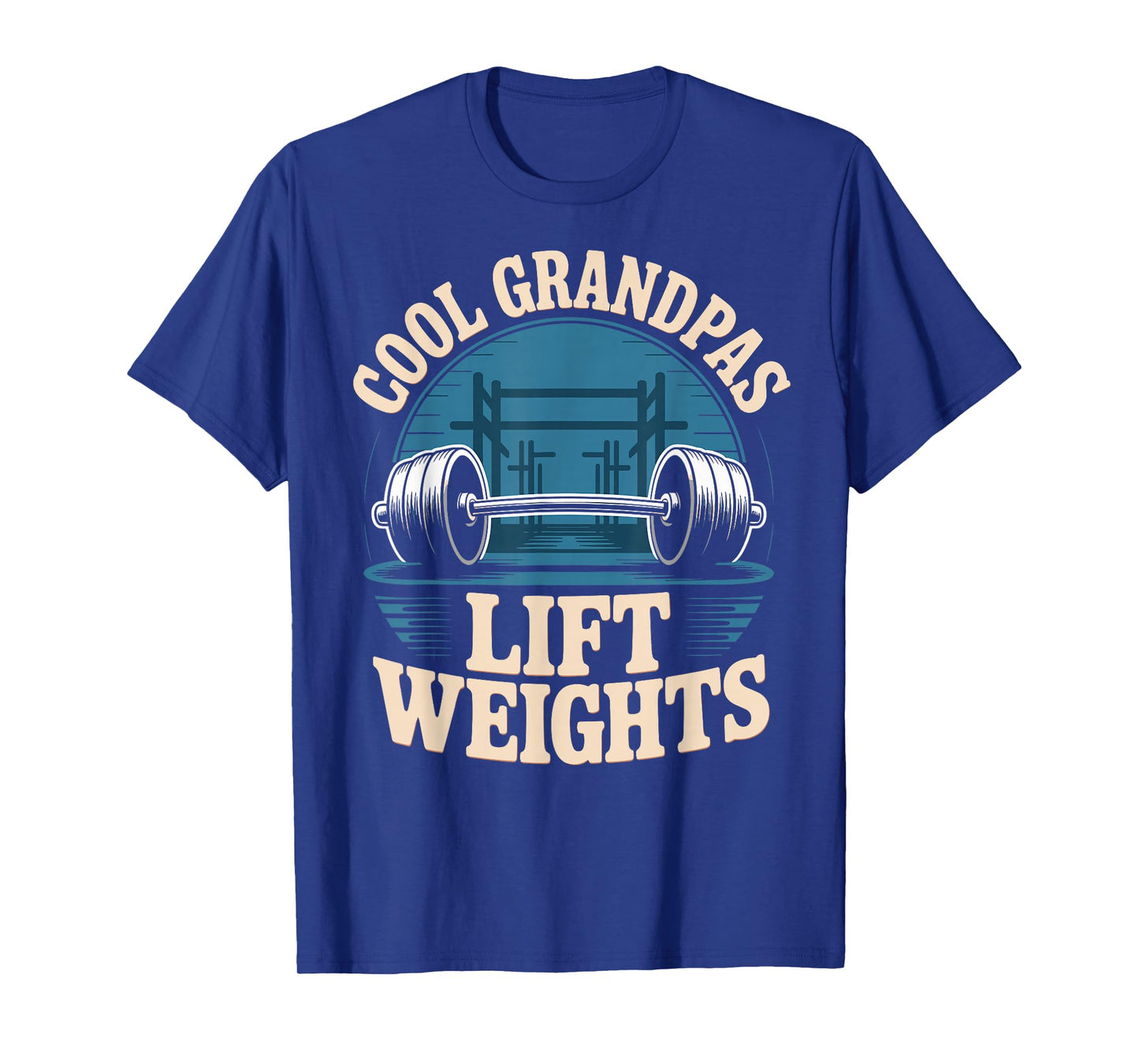 Cool Grandpas Lift Weights Funny Weightlifting Grandpa Gym T-Shirt