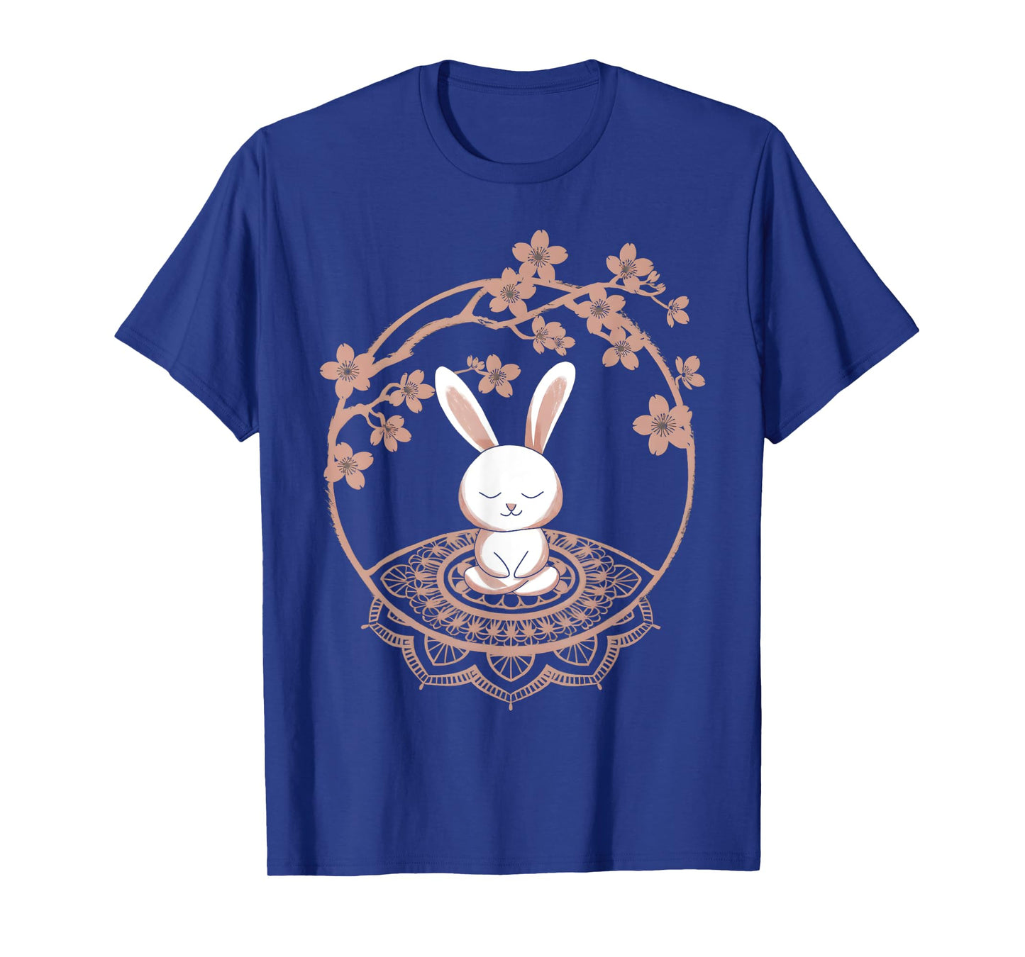Peaceful Meditating Easter Bunny Funny Yoga Easter T-Shirt