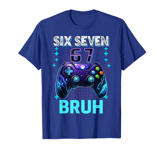 Funny Six Seven 67 Bruh Birthday Boy Gamer Gift for Boys Kid T-Shirt