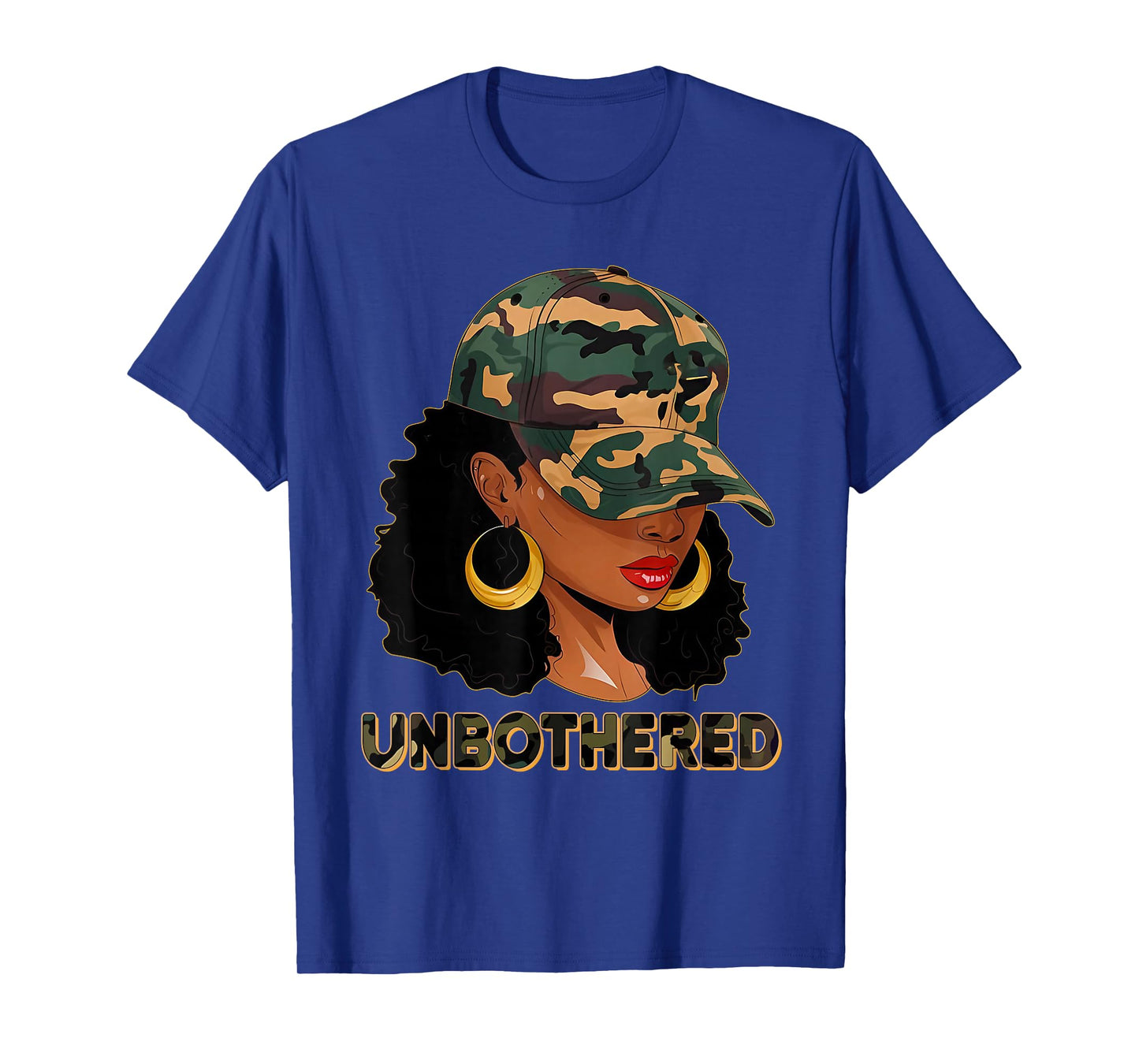 Unbothered Black Woman Melanin African Black History Month T-Shirt