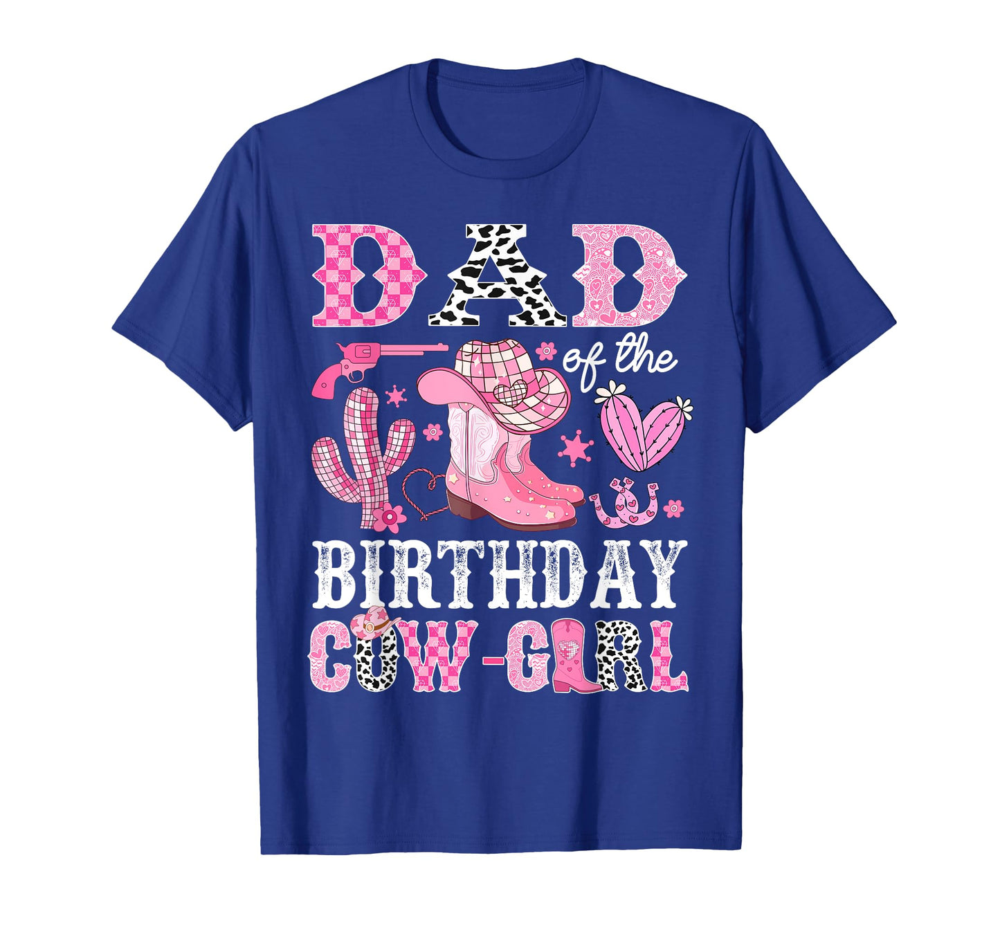 Dad Of The Birthday Cow-Girl Rodeo Cowgirl Bday T-Shirt