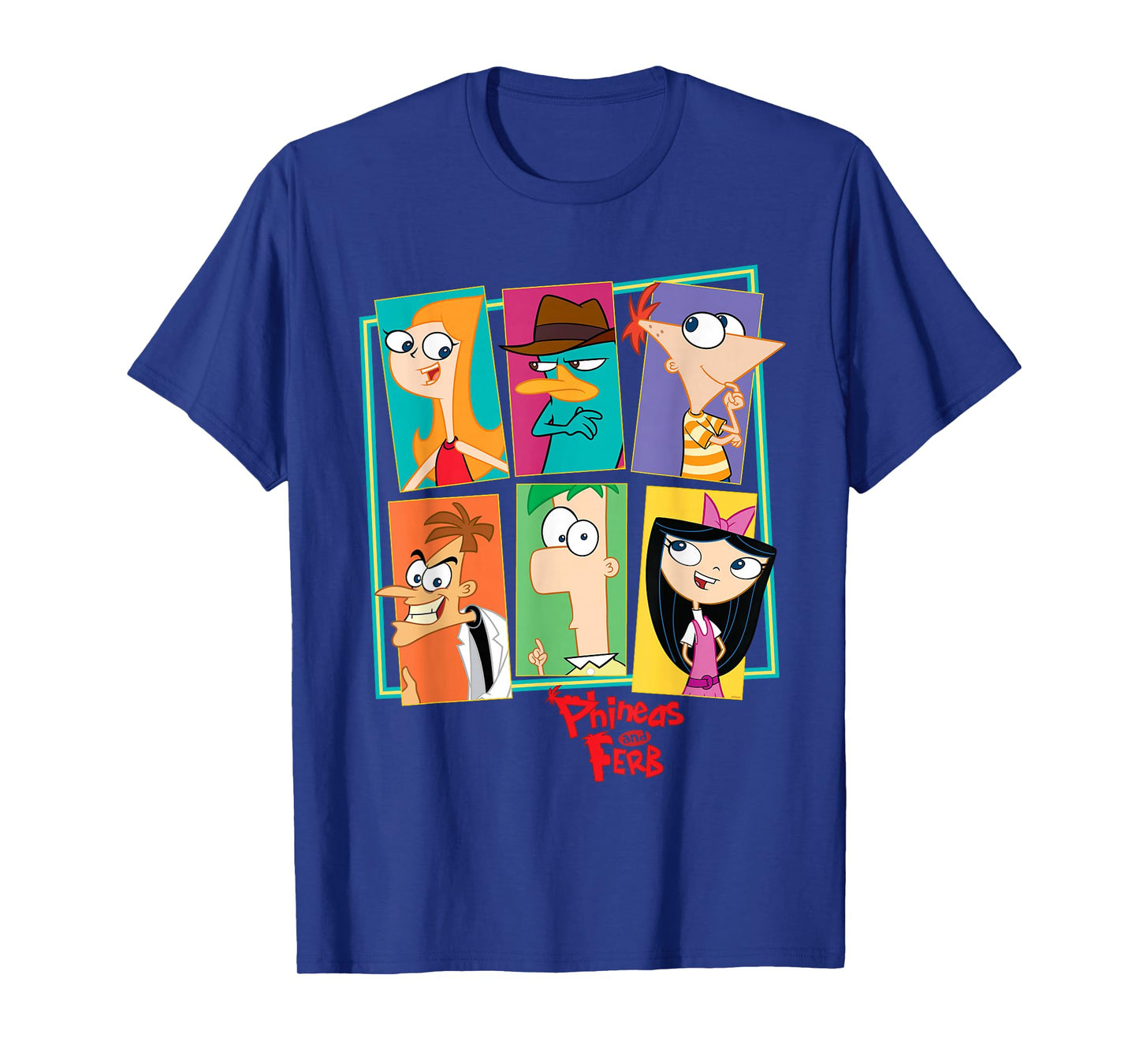 Disney Phineas and Ferb Character Collage T-Shirt