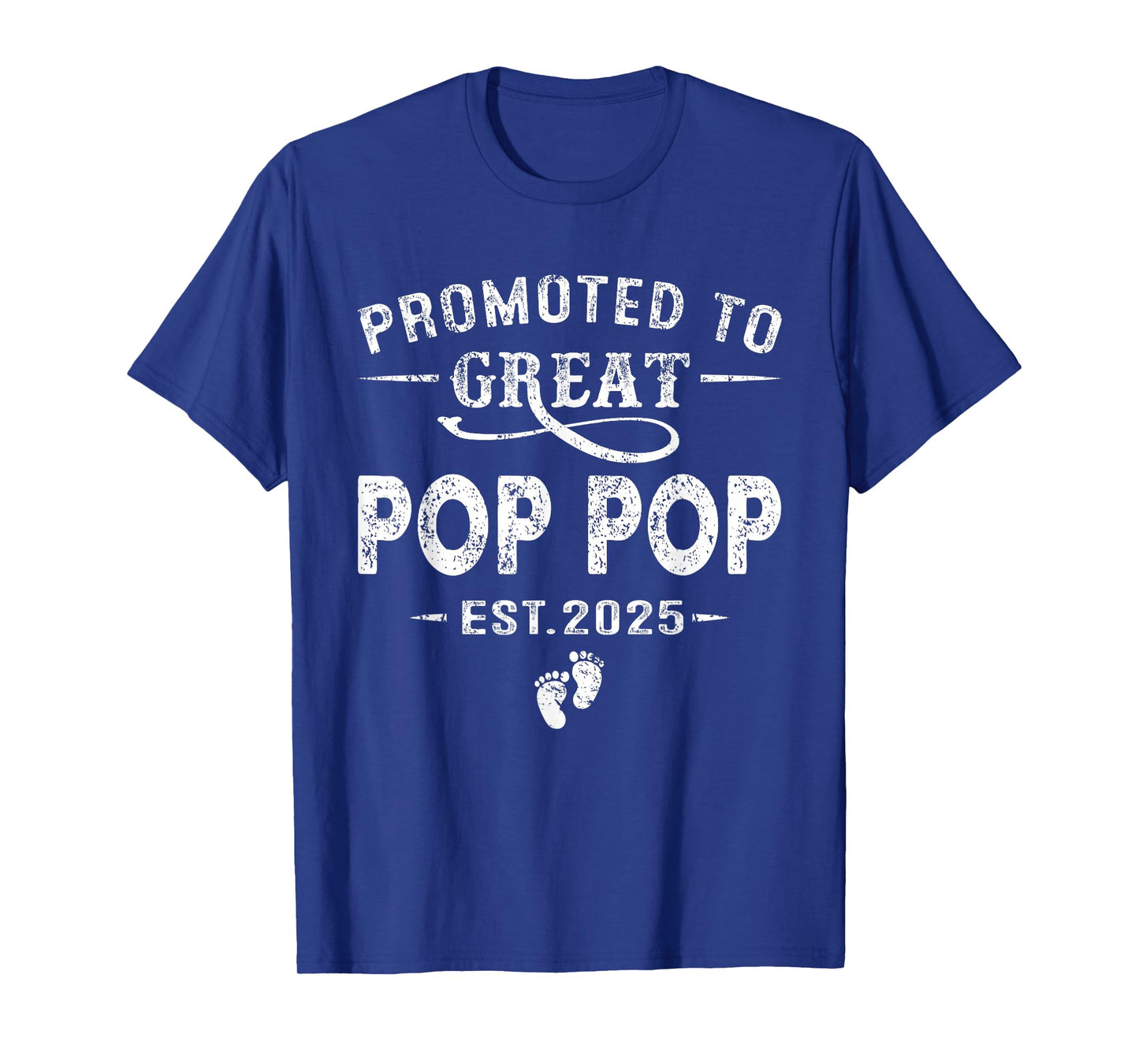 Promoted To Great Pop Pop Est 2025 Pregnancy Announcement T-Shirt