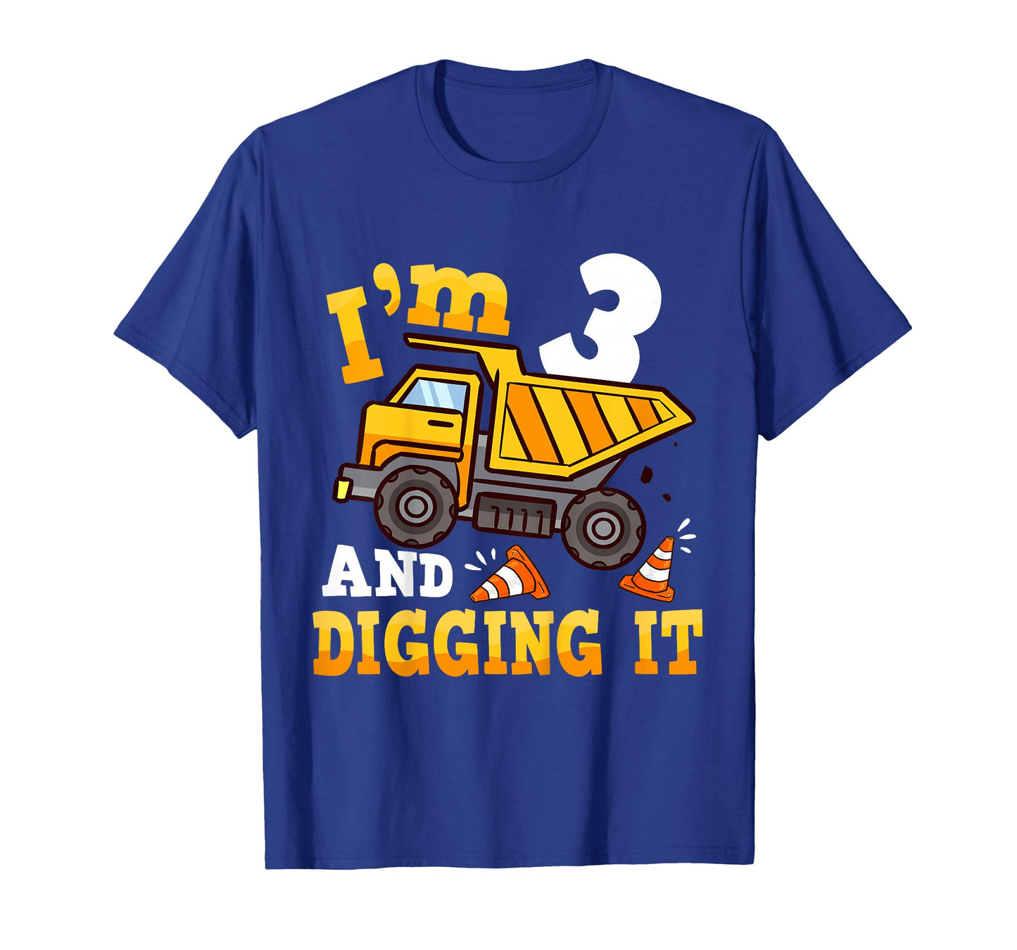 Kids 3 Year Old Boy Birthday Gifts 3rd Construction Birthday Boys T-Shirt