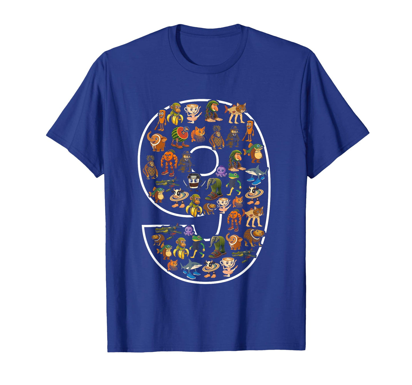 Italian Brainrot Birthday 9 Age Meme 9th Kids Boys Girls T-Shirt