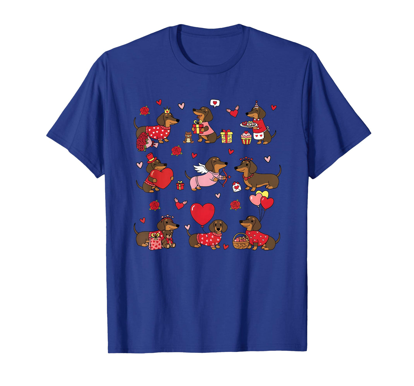 Dachshund Valentines Cute Dog Wiener Dog Love T-Shirt