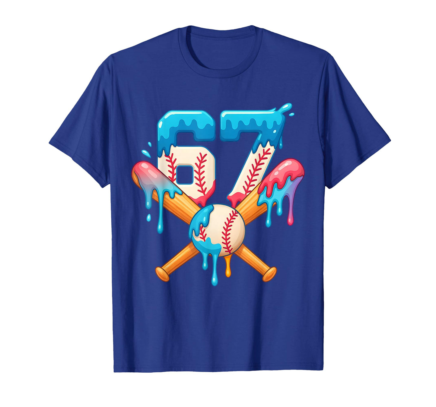 67 Baseball Life Style 101 Apparel Youth Drip Baseball Boys T-Shirt