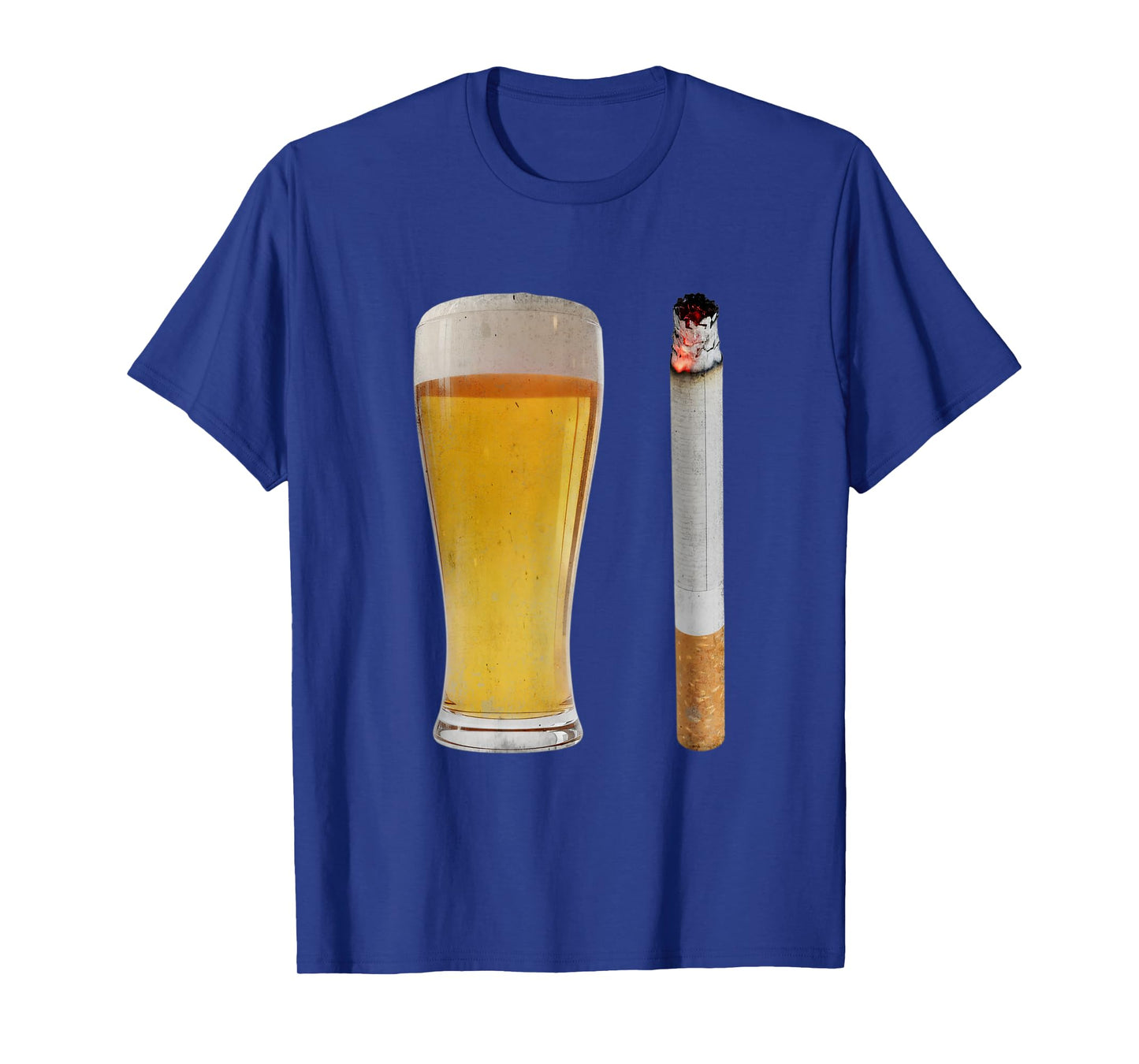 Beer & Cigarette Lover Day Drinking Dad Smoking Beer Lover T-Shirt